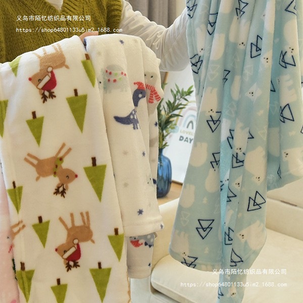 Flannel yorğan və uşaq ayaq örtüyü, ofis üçün nazik yorğan