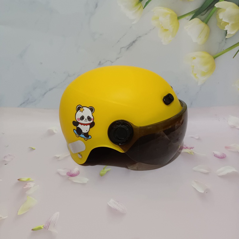 3C certification 1-5 years old electric car motorcycle children's helmet cute cartoon anti-fall summer adjustable helmet