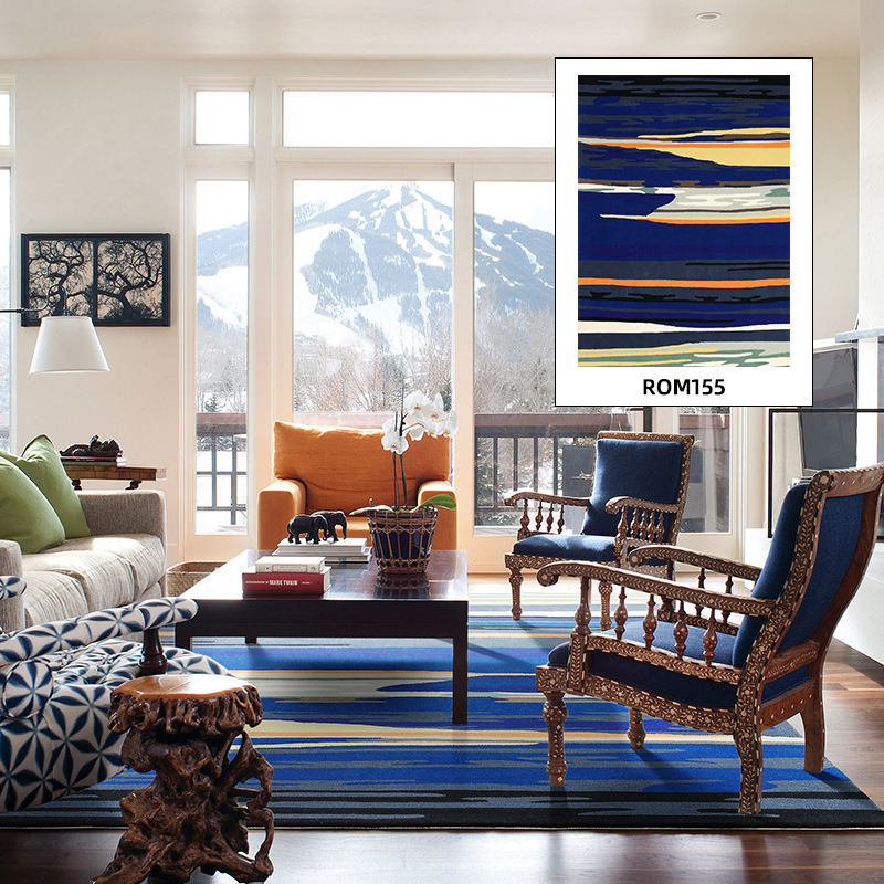 Fábrica de fuente alfombra de alta gama de sala de estar lana doméstica estudio dormitorio mantas de cama resistente a la suciedad fácil de cuidar personalizado