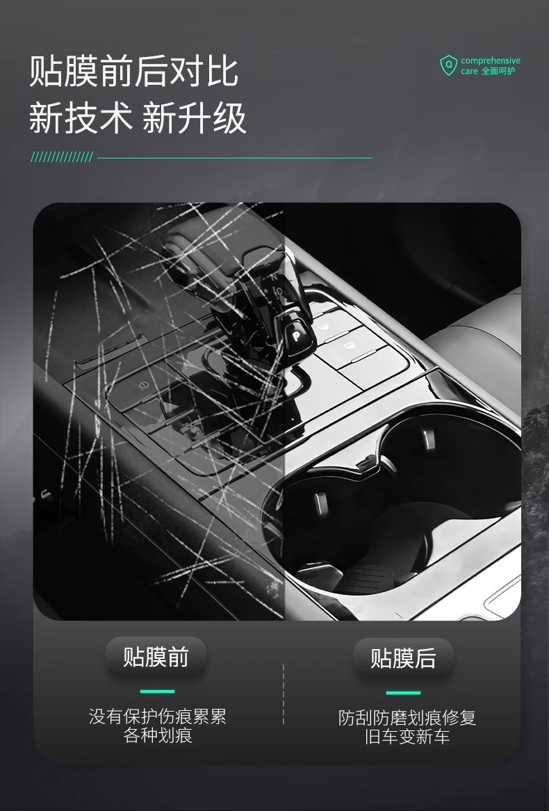 Chery Tiggo 7 High-Energy Edition Interior Film, Center Console Film, Tempered Film, Complete Car Interior Decoration Accessories, Modification Supplies