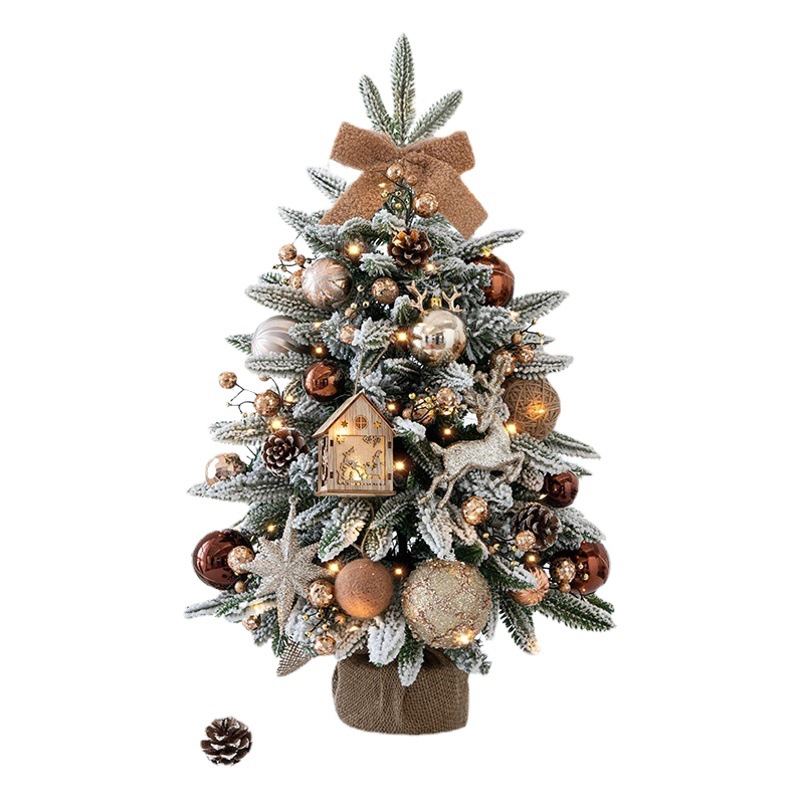 Transfronterizo nuevo lujo 60cm árbol de Navidad árbol de nieve regalo de Navidad ins decoración de la ventana decorativa árbol