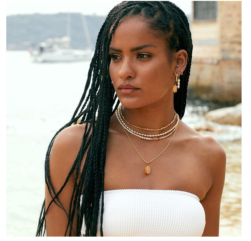 Vintage Handmade Beaded Pearl Necklace Simple Clavicle Chain Jewelry Wholesale