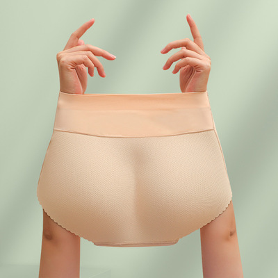 夏季薄款假屁股收腹塑形提臀內褲女無痕透氣蜜桃臀翹臀神器提臀褲