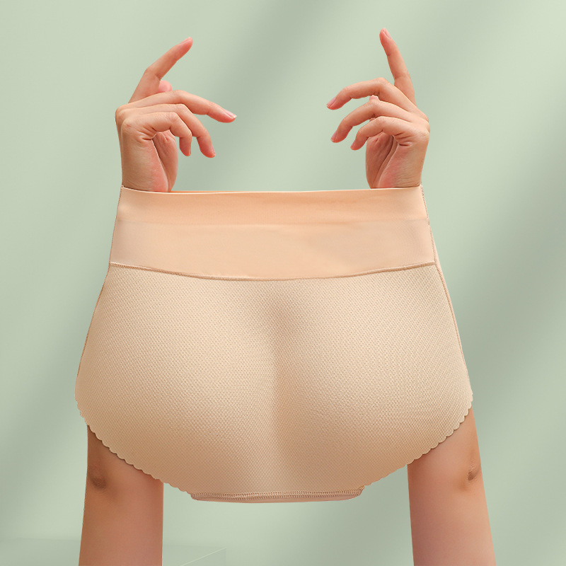 夏季薄款假屁股收腹塑形提臀內褲女無痕透氣蜜桃臀翹臀神器提臀褲