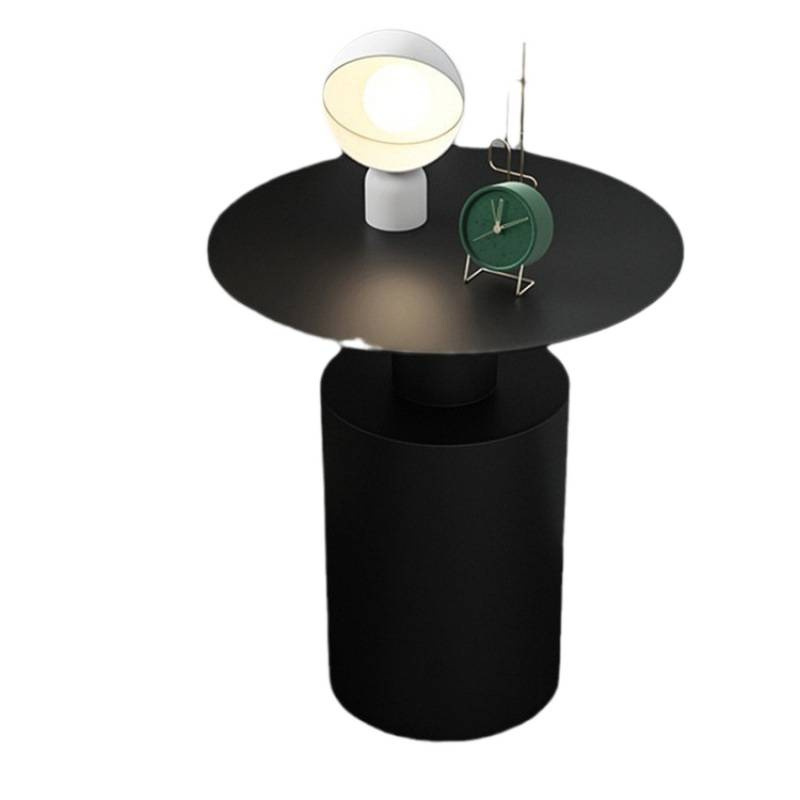 Sofá de estilo nórdico de lujo ligero con varios sofá de esquina de la sala de estar con varios estantes de cabecera de hierro forjado mesa redonda simple mesa de té