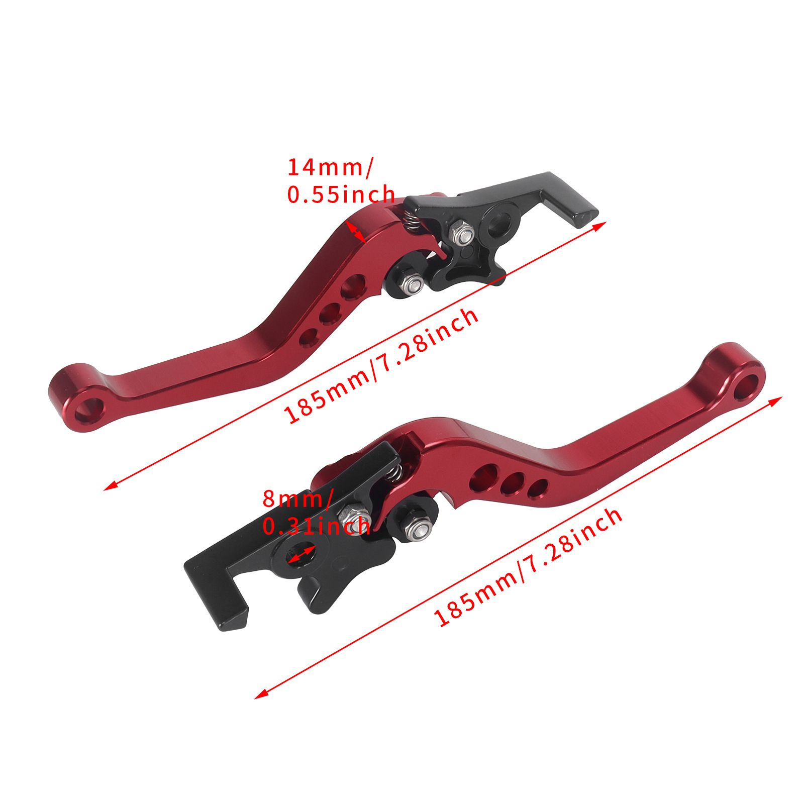 Motorcycle Cnc Accessories Modified for Fuxi Qiao Ge Dual Disc Brake Handlebar Horn Adjustable Electric Vehicle Brake Lever