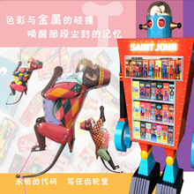 猴子爬绳升线猴成人收藏创意礼品摄影道具铁皮工艺品批发
