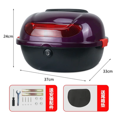 Motorcycle trunk – Small Turtle King Electric Vehicle - small-size-b2-trunk-concubine-purple