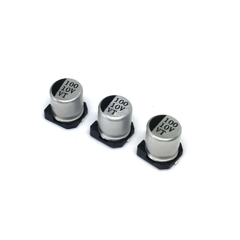10V100UF 5*5.4mmパッチ電解コンデンサLED駆動スイッチング電源SMDアルミケース固体コンデンサ|undefined