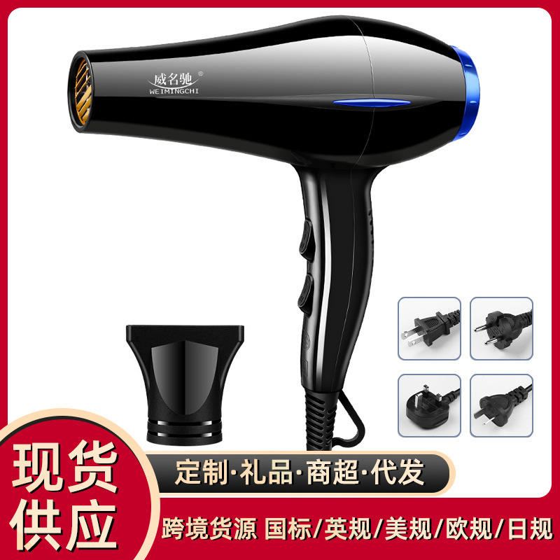 Household Hair Salon Wind Dryer Household High-Power Negative Ion Student Dormitory Hot and Cold Wind Hair Dryer Wholesale