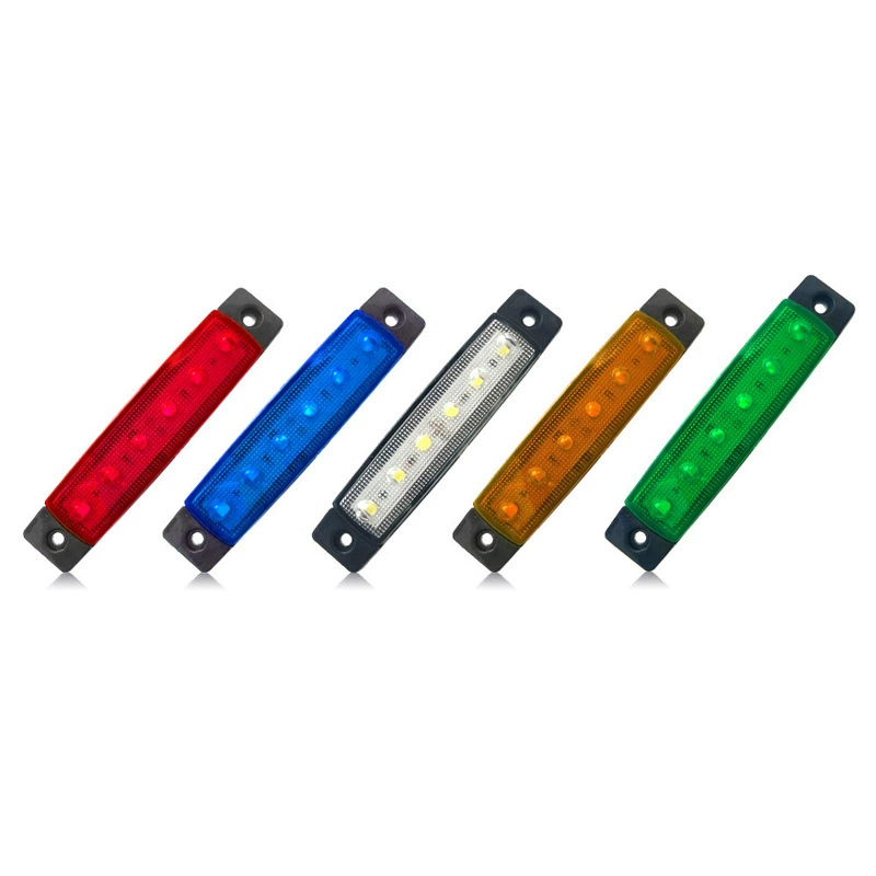 Трансграничные 6 светодиодные фонари грузовика задние фонари боковые сигнальные огни 10-30V прицепы широкие огни супер-яркие огни