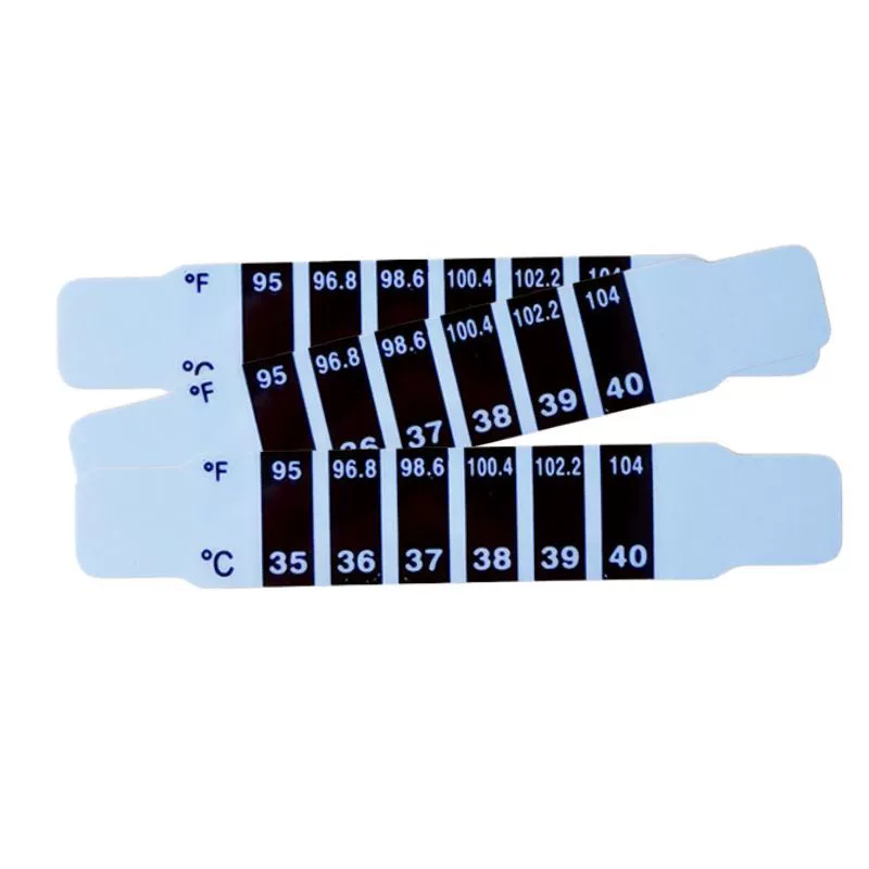 Готовый к использованию детский термометр-пластырь для измерения температуры на лбу, 35-40 градусов, гибкий термометр-пластырь, цифровой термометр-пластырь с ЖК-дисплеем для измерения температуры на лбу.