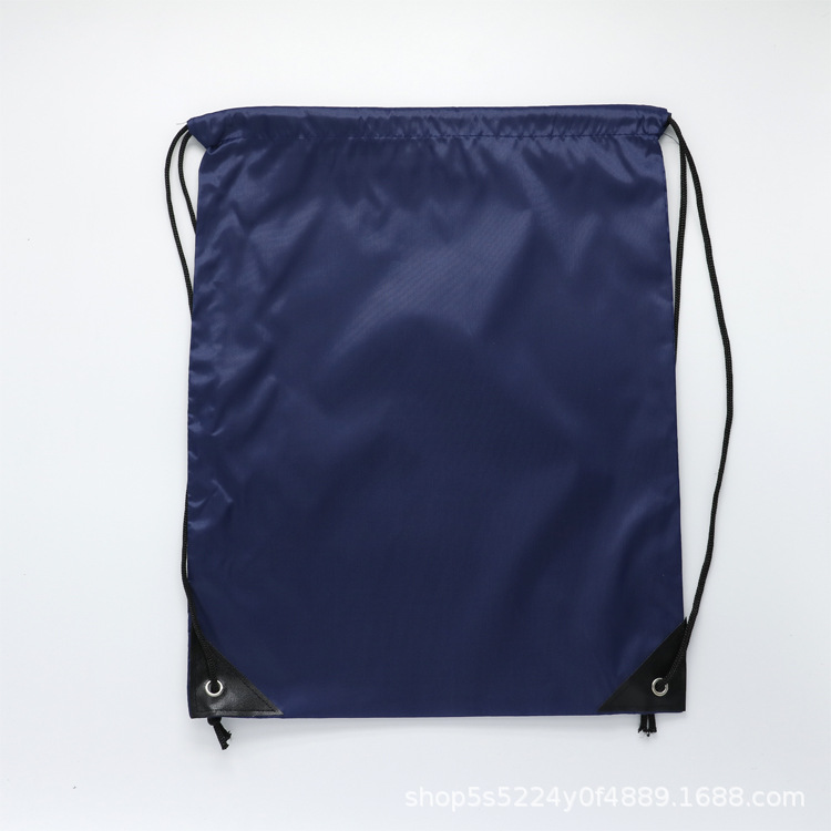 温州厂家直销210D涤纶布束口袋批发 空白运动双肩背包抽绳收纳袋