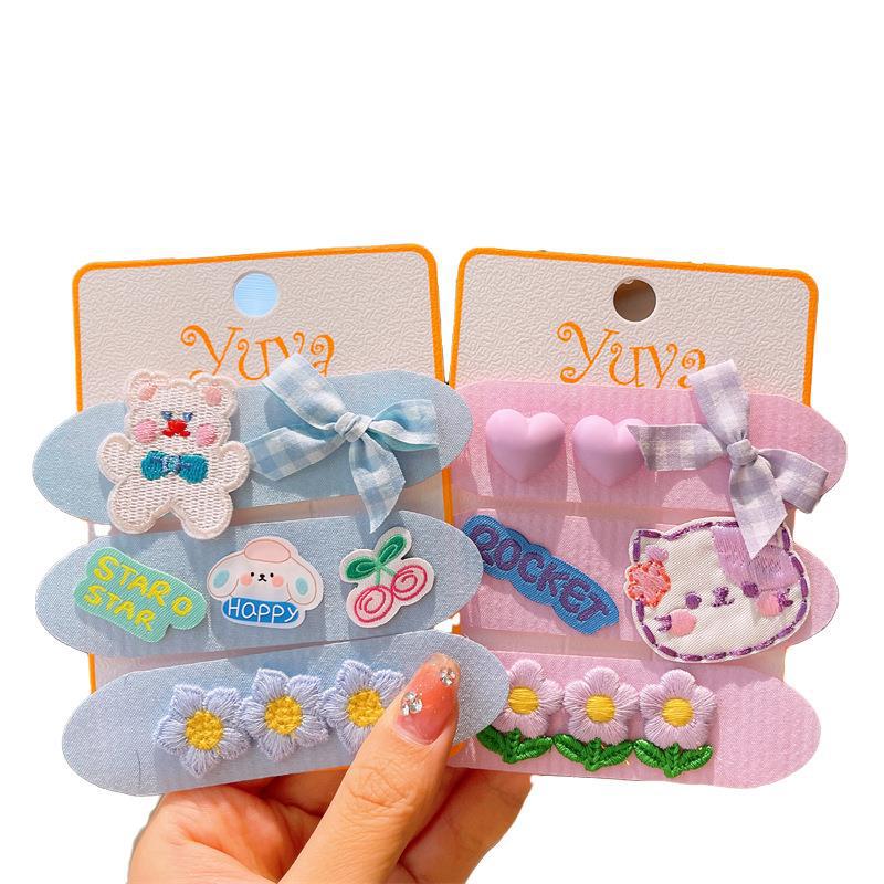 Niños flequillo Cabeza trasera Velcro bebé pelo roto acabado artefacto horquilla niña palo pelo no duele pelo Post