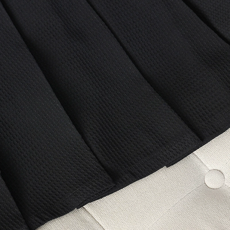 Women’s two‑piece set, Korean version, jacket and pleated skirt, customized processing, plus‑size