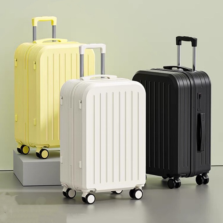 2025 New Suitcase 20inch Small Boardable Trolley Case Women's Suitcase Password Leather Case Strong and Durable