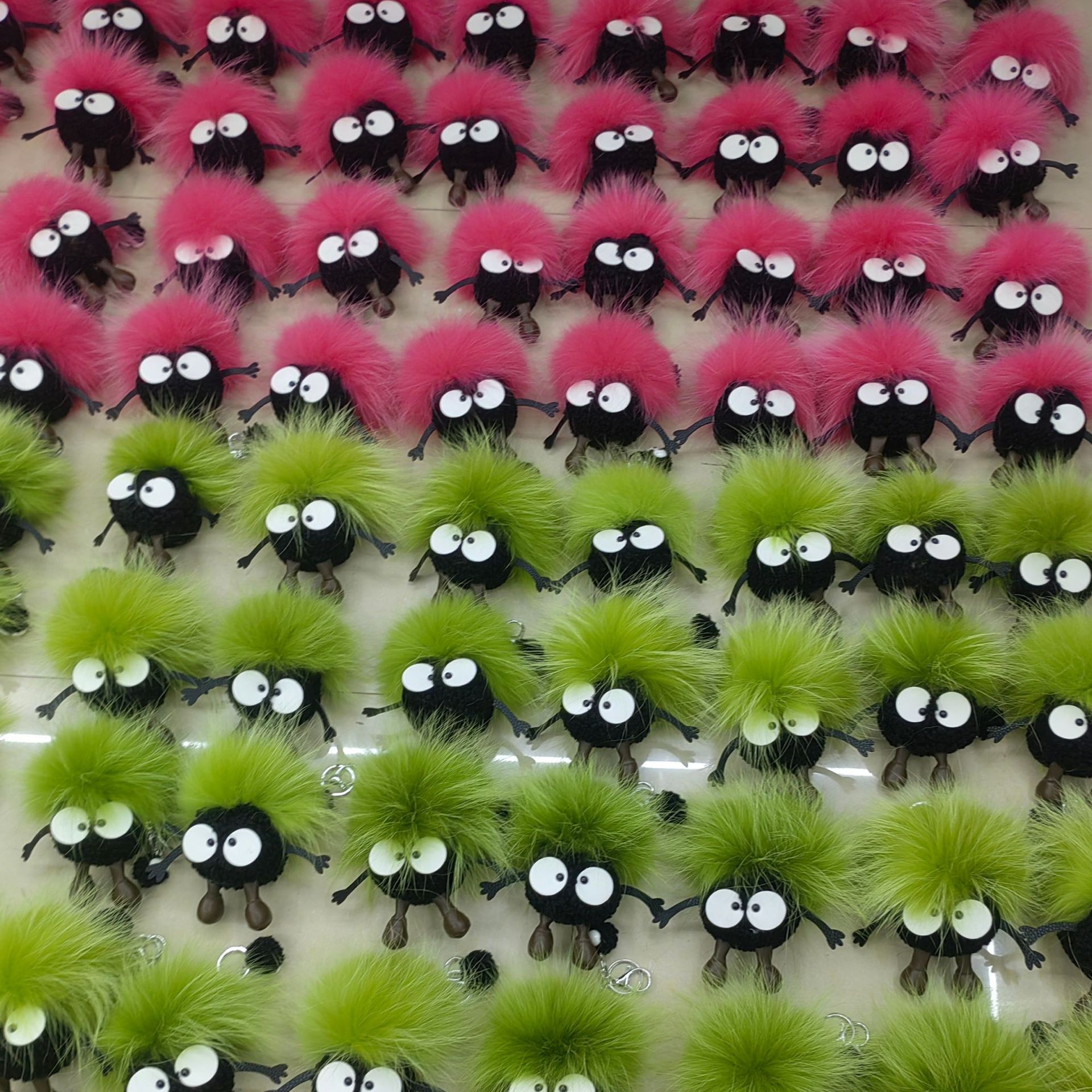 Cute lana bola de carbón coche llavero colgante red en elfadas bolsas de peluche bolsas colgantes regalo