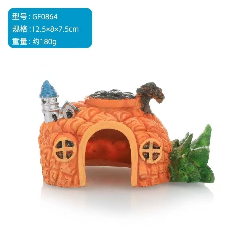 Mascota trepadora, tortuga, terraza trepadora, araña, hámster, lagarto, guardián, serpiente, refugio, decoración de resina, decoración, descanso, decoración, alimentación