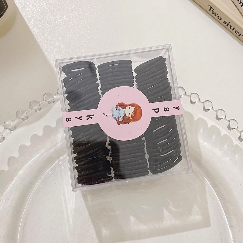 Banda de goma de los niños hembra no lastia el pelo alta elástico color falda banda goma Niñas corbata pelo banda bebé cuerda