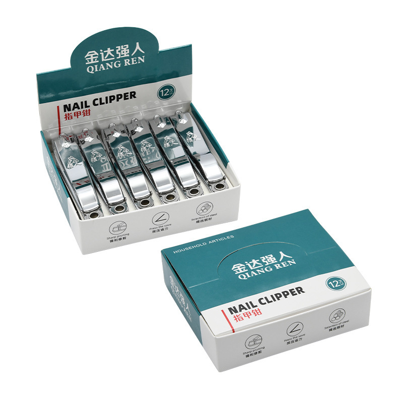 Cortaúñas planas grandes con lima Cortaúñas de acero inoxidable Cortaúñas biseladas Cortador de reparación Cortador de pedicura