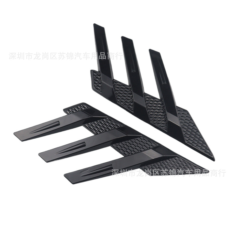 Car Modification Universal Rear Window Side Spoiler Splitter Triangle Blinds Equipped with Wing Leaf Air Vent