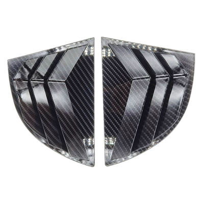 Suitable for Eighth-Generation Civic 06-10 Models Rear Triangular Blinds Carbon Fiber Rear Window Decoration Glossy Black (Şüşə kənarı xromları/moldingləri) - civic-06-10-carbon-fiber-texture-pair
