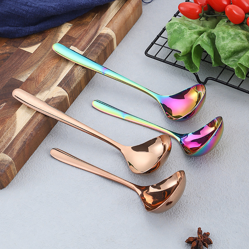 304 de acero inoxidable creativo en forma de corazón sopa cuchara engrosada sola olla caliente cuchara vajilla occidental cuchara pública se puede personalizar logo