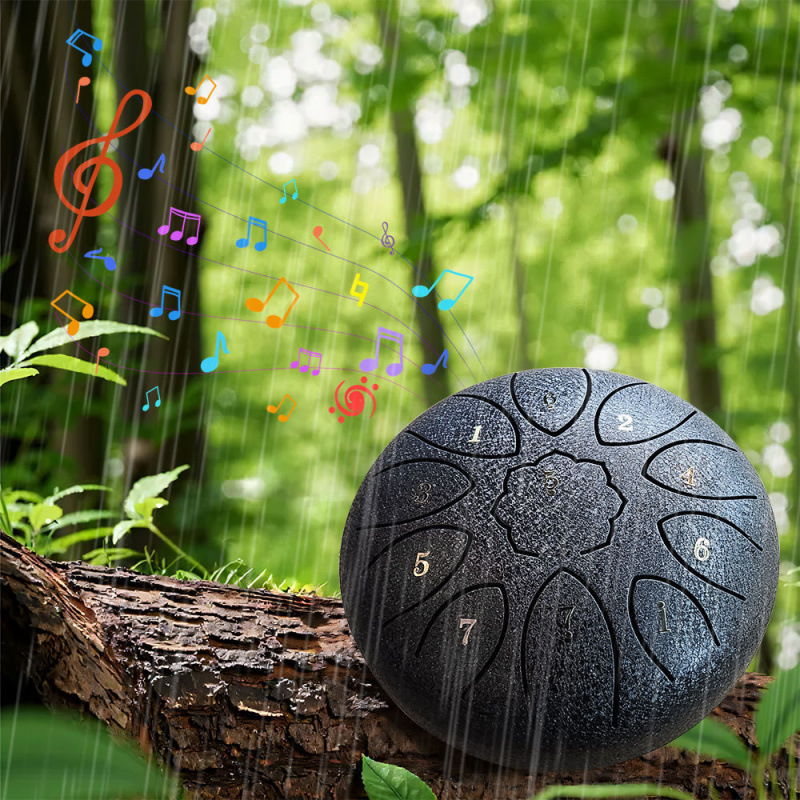 Drum etéreo de pulgada sonido mini pulgada sonido de niños de iluminación estudiantes instrumentos musicales tambor lengua de acero principiantes Aliexpress