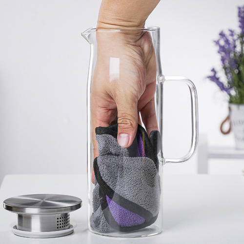 Glass cold kettle high borosilicate juice pot teapot wholesale heat-resistant high temperature large capacity teapot household cold kettle