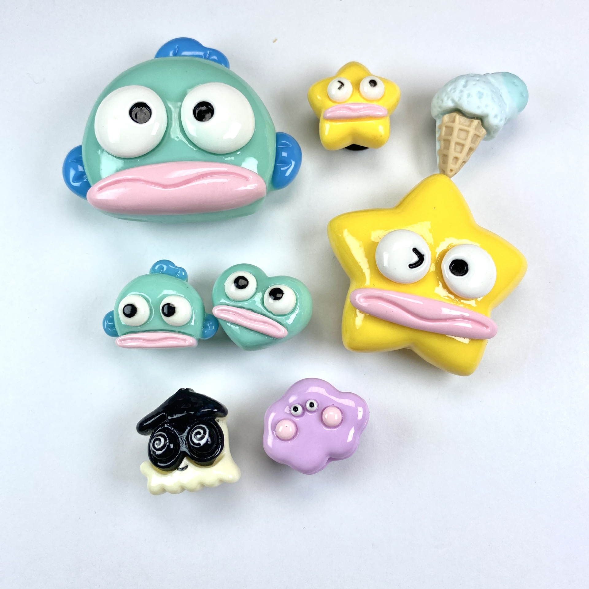 못생긴 물고기 - 신발 버클 포함