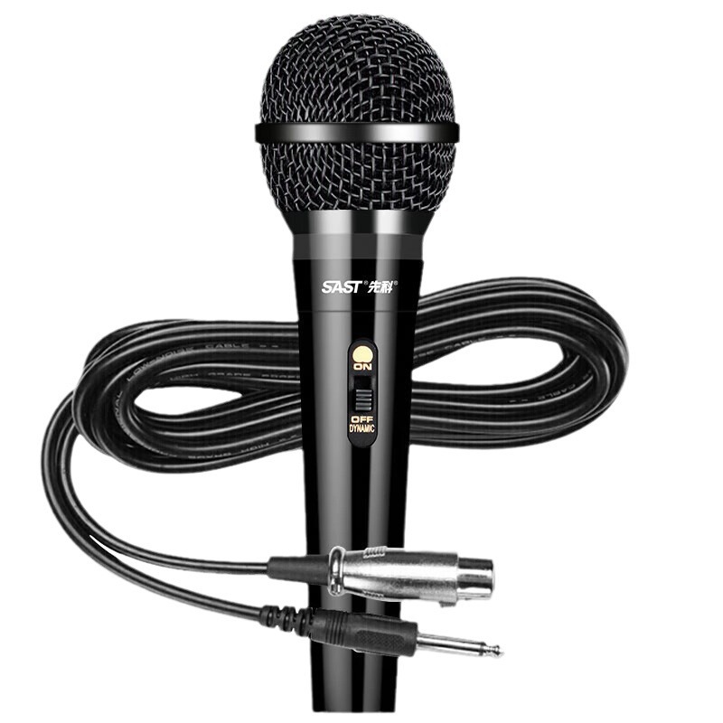 OK - 01 Micrófono clásico micrófono de bobina móvil Mi familia KTV canto karaoke conferencia habla por cable