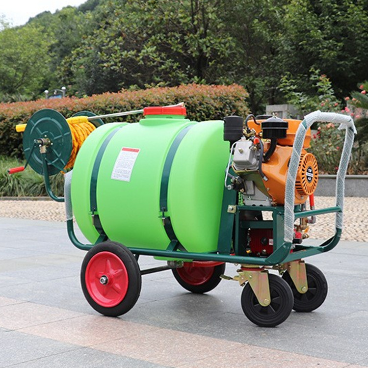 四冲程汽油机动喷雾器 农用高压打药车 远射程喷枪式迷雾打药机