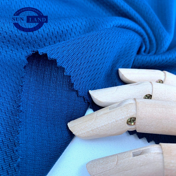 75D全涤鸟眼布 运动面料 原纱速干吸湿排汗透气 针织运动T恤衫