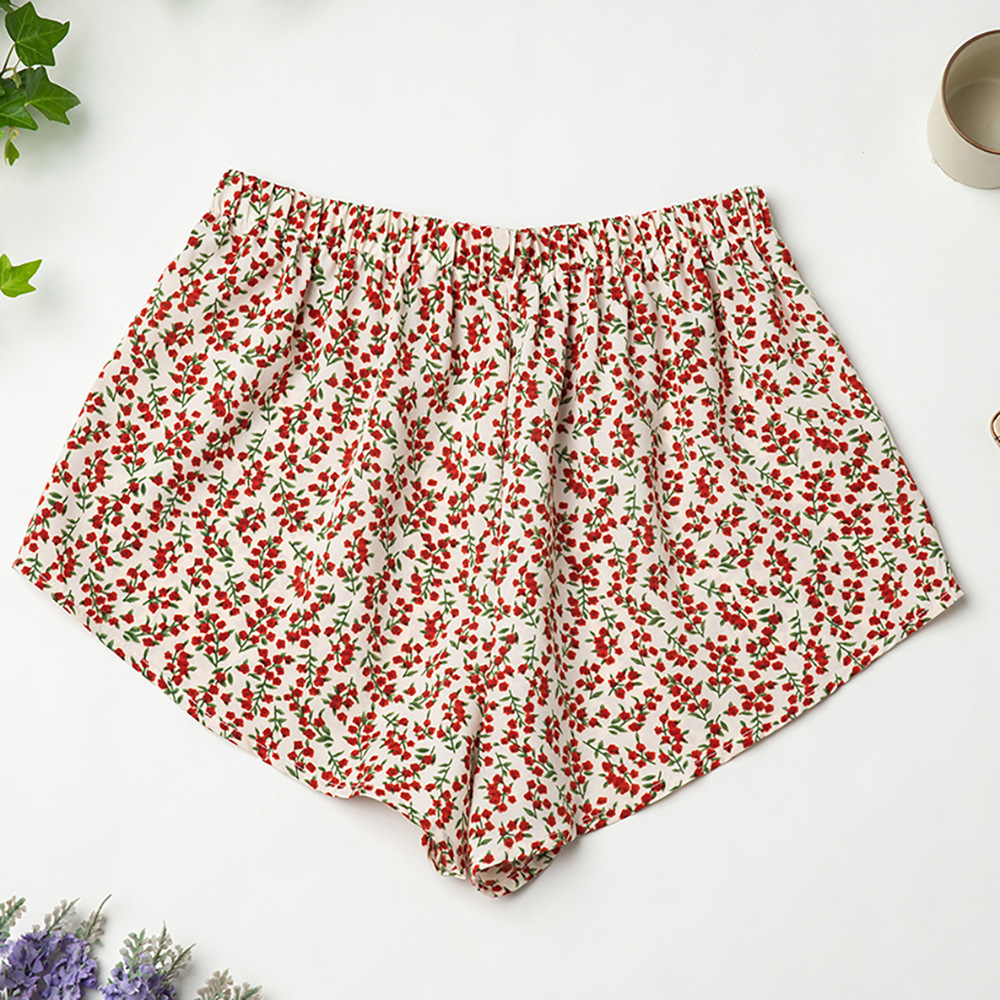 HC10028B亞馬遜跨境女士雪紡睡褲夏季歐美家居服短褲