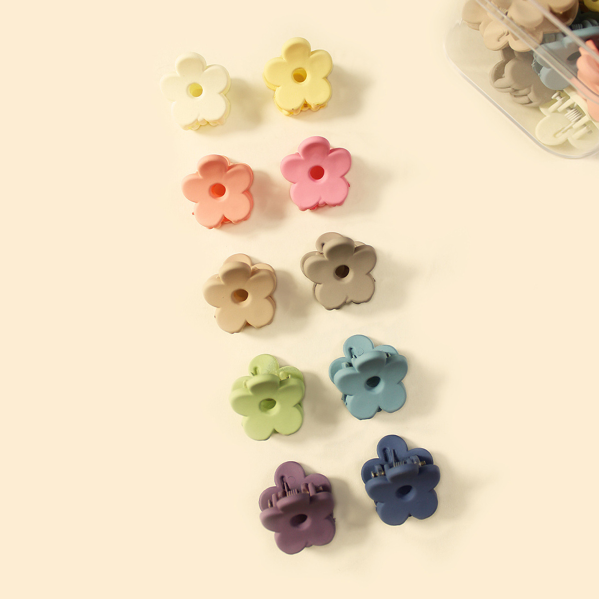 Transfronterizo de color sólido mini clip caramelo enlatado horquilla accesorios para el cabello de los niños simple todo partido macaron chica de agarre del cabello