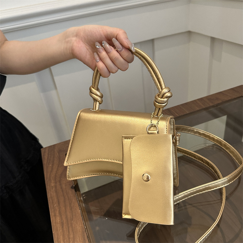 Moteveske for kvinner 2024 ny trend mote skulder enkel uformell crossbody ensfarget mor og barn-veske_voghion.com