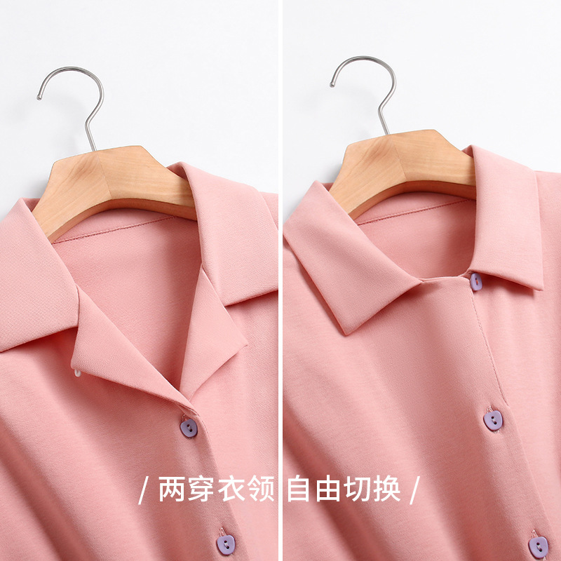 [Sensación suave] pijamas de pareja de primavera y otoño de las mujeres de algodón puro de manga larga ropa para el hogar de los hombres traje de mujer