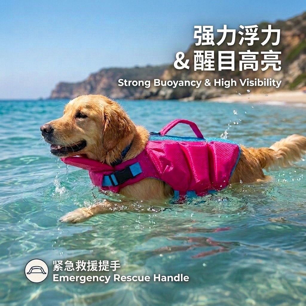 Verano super flotante chaleco salvavidas trajes de baño al aire libre ropa de perros grandes y medianos ropa de perros