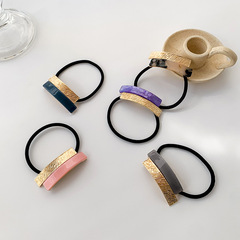 Japanese minimalist design vinegar hair tie cold wind braid rubber band influencer hair accessory alloy hair tie hair accessory for women