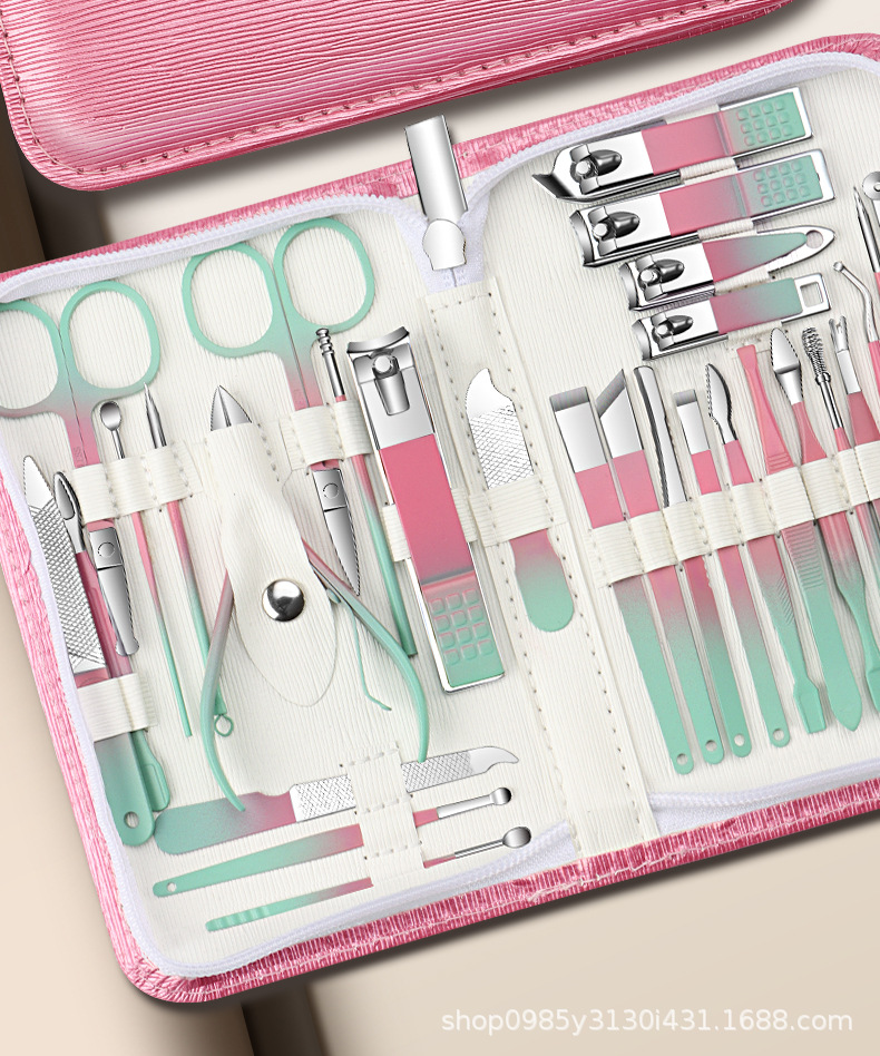 30-teiliges Edelstahl-Pediküre-Set