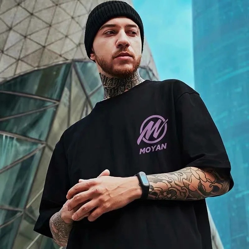 Trendiges Marken-Kurzarm-T-Shirt, lockerer kleiner Bärenpullover für Paare, mollige und übergroße Herrenbekleidung, Sommer_voghion.com