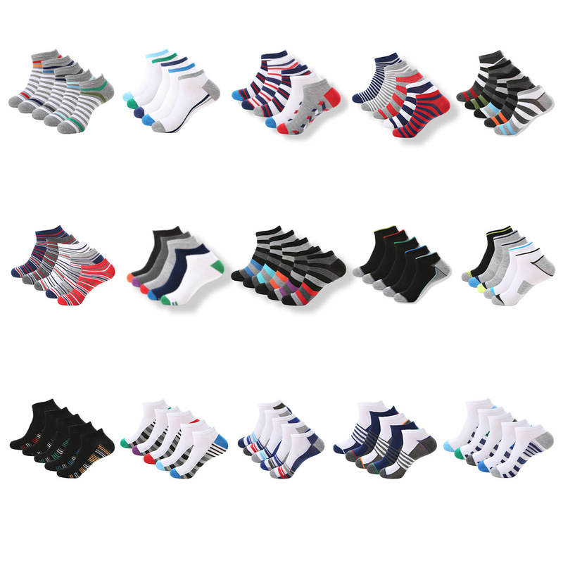 Cross-Border Socks Amazon New Product Business Color-Block Striped Checkered Short Socks Set Spring and Summer Socks Invisible Socks Short Socks Cross-Border Socks Amazon New Product Business Color-Block Striped Checkered Short Socks Set Spring and Summer Socks Invisible Socks Short Socks