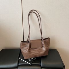 法式小众编织腋下包包韩系潮流拼接女气质简约百搭通勤单肩手提包