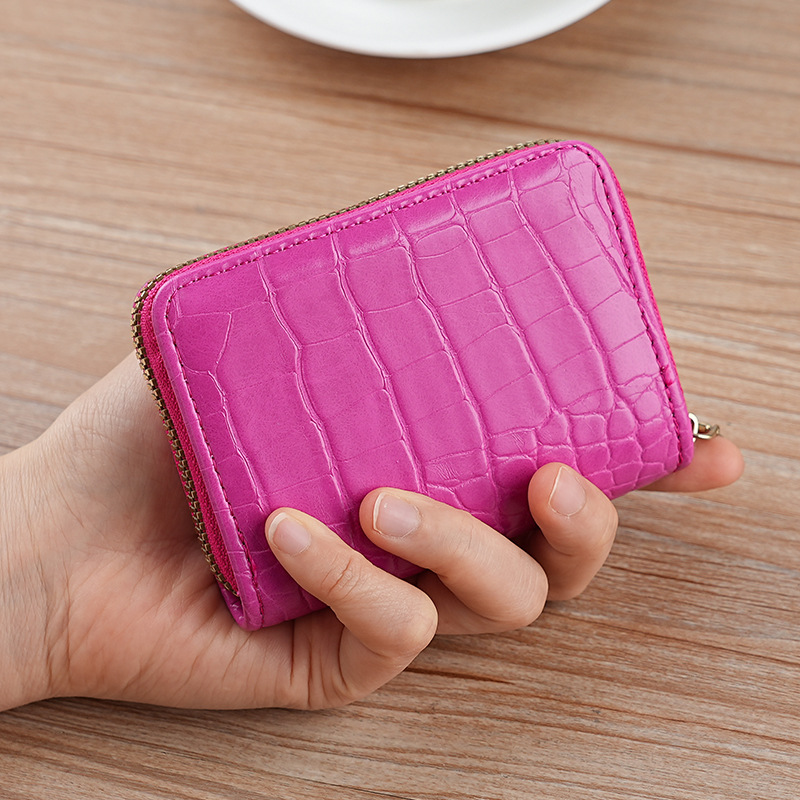 Tarjetero para mujer, tarjetero antideshimagnetización, tarjetero con ranura para múltiples tarjetas, tarjetero corto de acordeón de gran capacidad para hombre, bolsa de cosméticos para tarjetas bancarias