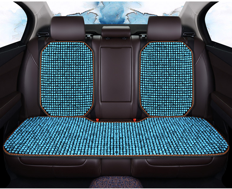 New Summer Glass Bead Single Seat Car Seat Cushion Universal Seat Cushion Square Cushion Double Seat Dropshipping Wholesale Export