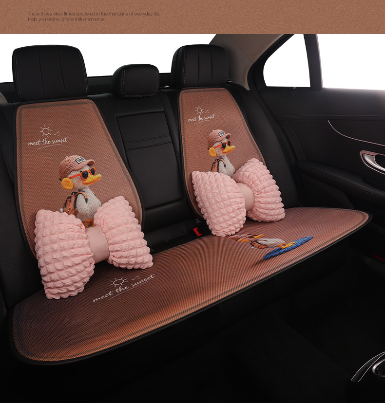 26 New Cross-Border Models of Little Duck Car Seat Cushions, Suitable for All Seasons, Cute, Breathable, Wear-Resistant, and Comfortable for Women