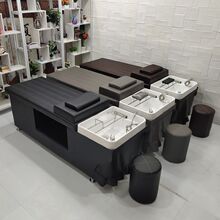 洗头床泰式洗头床理发店专用头疗洗头床洗头椅头疗熏蒸按摩全躺床