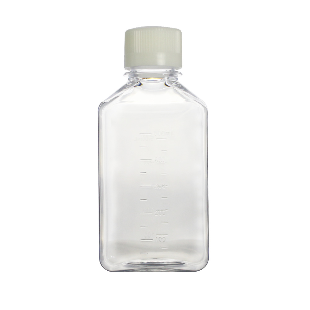 CKSLAB希开 500ml 方形培养基瓶,PET