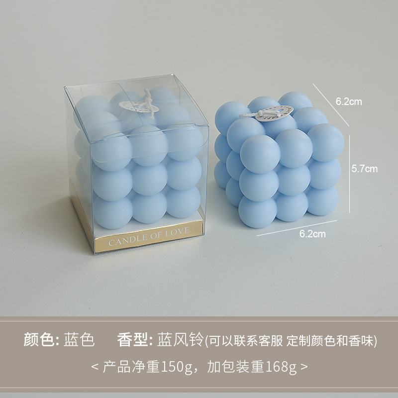 Cubo de Rubik Vela Regalos de mano Ambiente creativo transfronterizo Adornos hechos a mano Regalos de cumpleaños Personalización de velas aromáticas