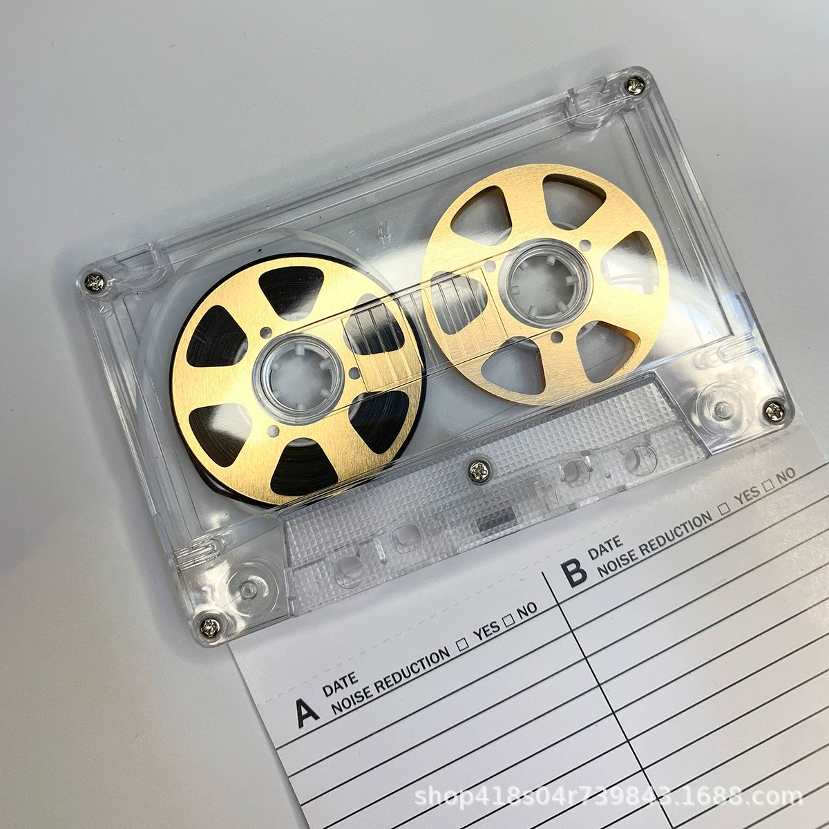 Ретро-ноутичный аудио кассетный магнитофон 50 минут, пустой, малый, открытый, двусторонний, металлический диск, пустой корпус, кросс-граничная доставка